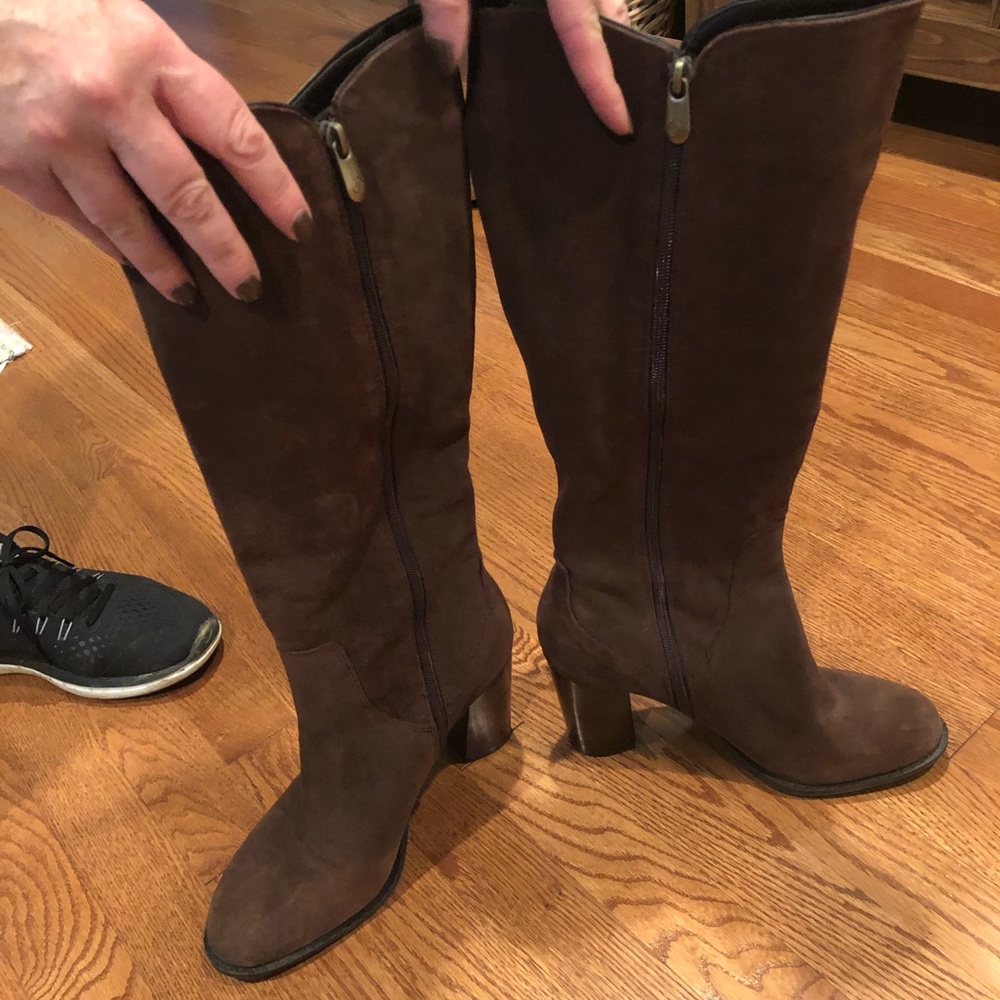 Brown Suede Boots